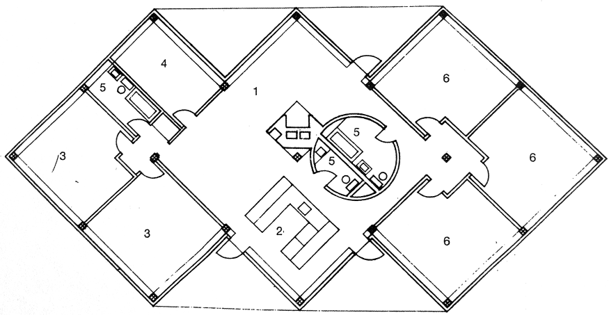 精神康复中心 Family and Patient Dwelling
第一版 钻石平面