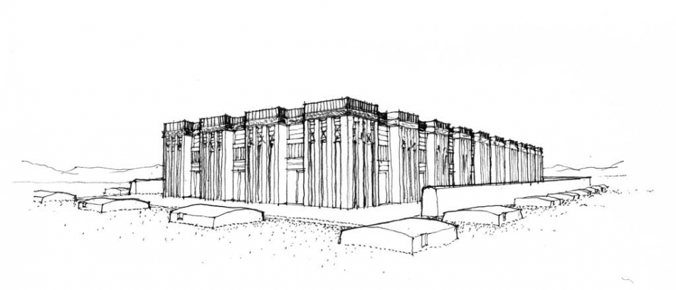  孟菲斯-塞加拉-德杰德国王墓  Tomb of King Djed at Saqqâra 
图源 A Global History of Architecture