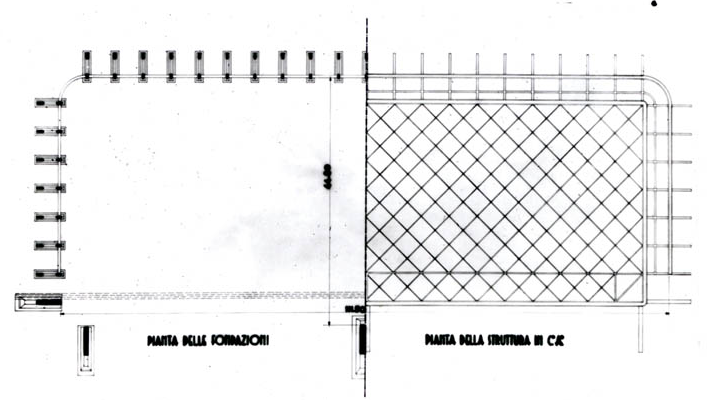 皮埃尔·奈尔维-飞机库 Aircraft hangar
 平面图 © Pier Luigi Nervi 