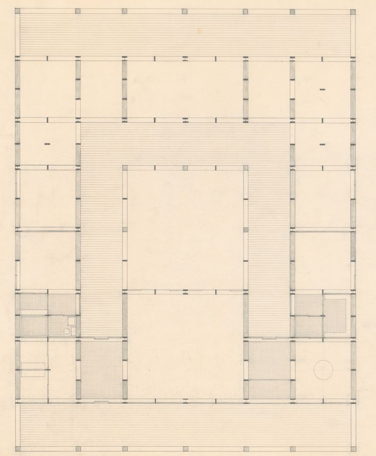 John Hejduk. Sketches with annotations for Texas Houses, 1954-1963. 