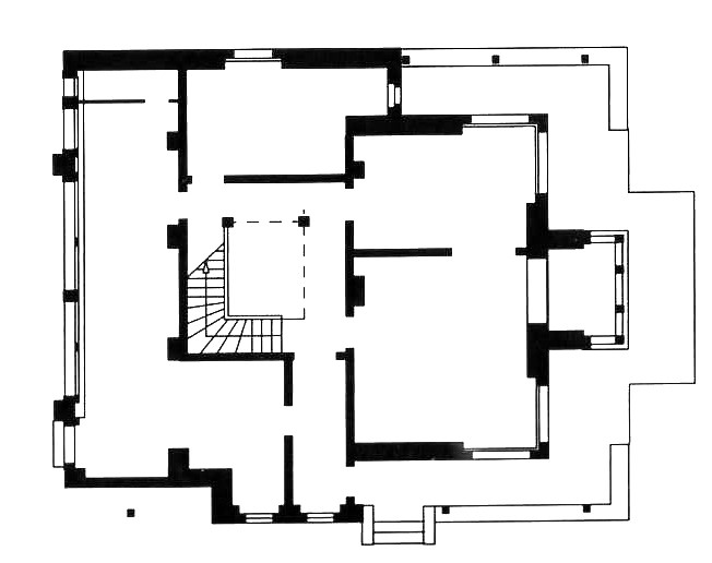 佛莱别墅平面图  Masion Fallet plan