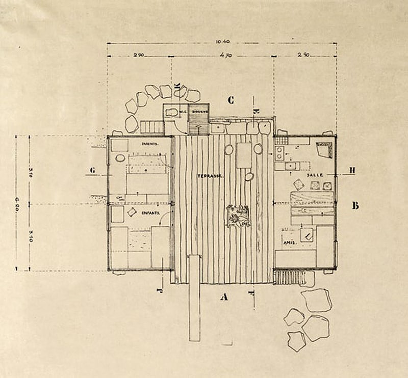 Charlotte Perriand1934年 海滨住宅