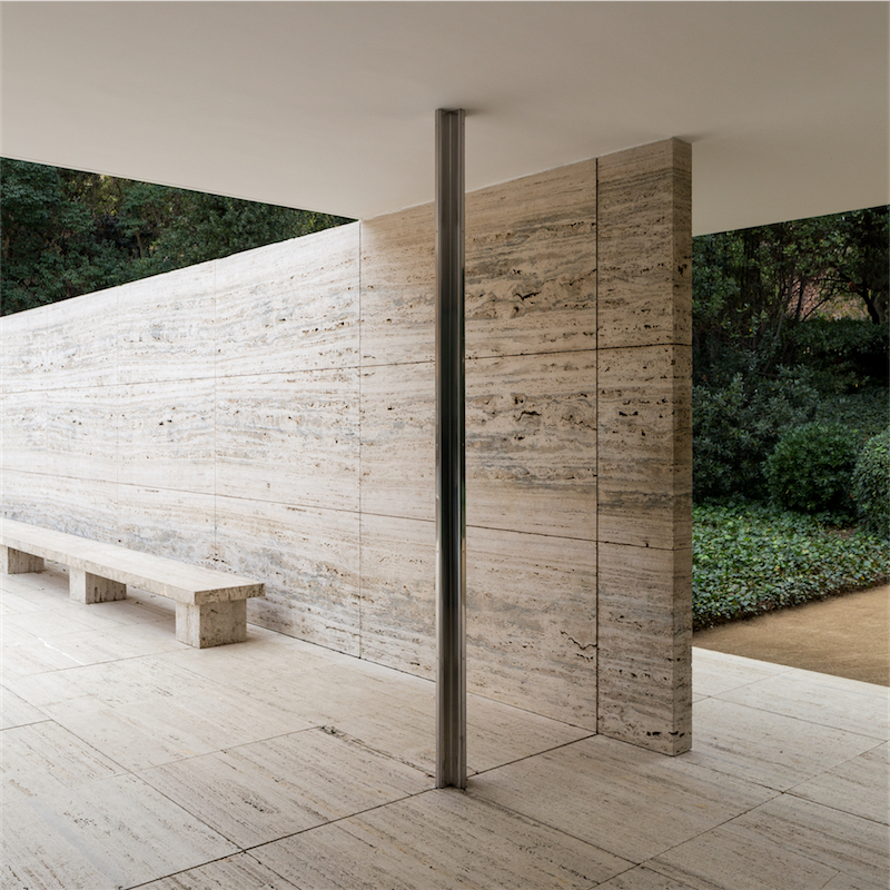 巴塞罗那德国馆 Barcelona Pavilion
石灰华/洞石 Travertine