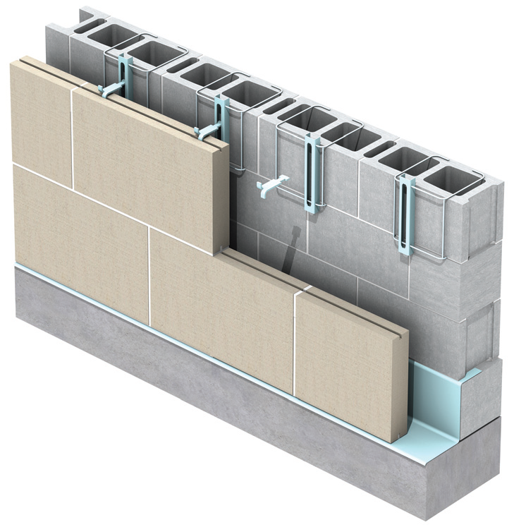 墙脚泛水 图源：Fundamentals of building construction 