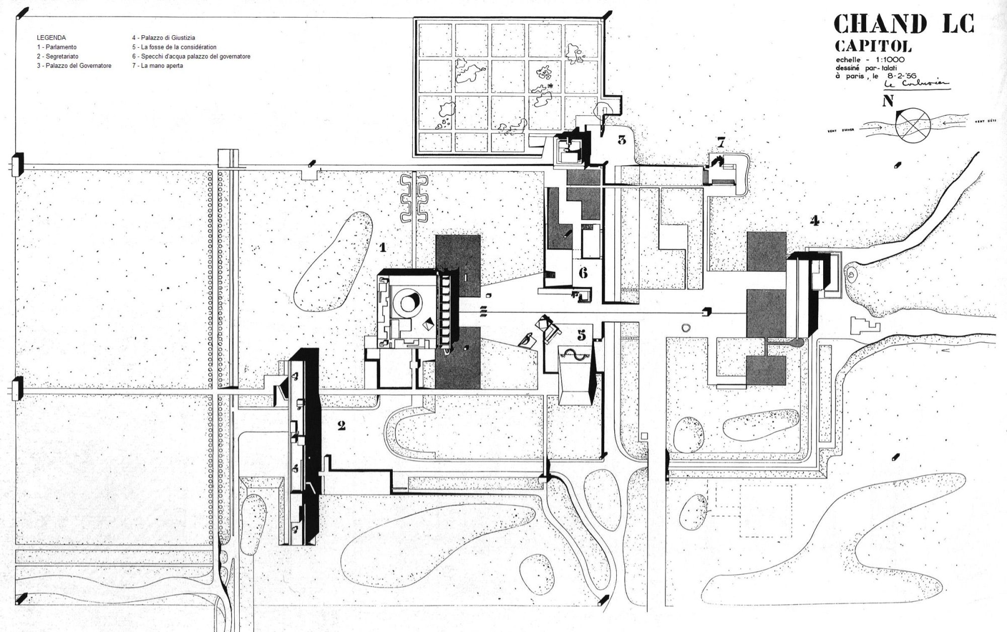 昌迪加尔政府广场 Chandigarh Parc du Capitol